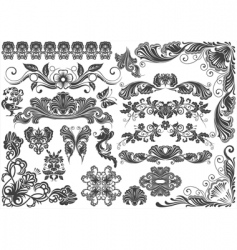 Decorative design elements vector image