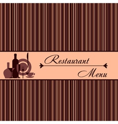Template of restaurant menu vector image
