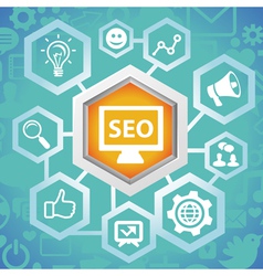 Social media concept vector image