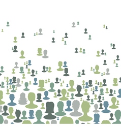 Social network concept background vector image