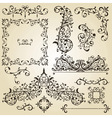Vintage design elements vector image