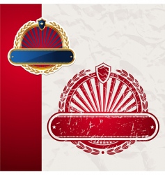 golden vintage USA frames vector image