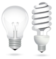 Energy saving light bulb vector image