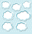 Blue frames vector image