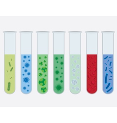 Virus tubes vector image