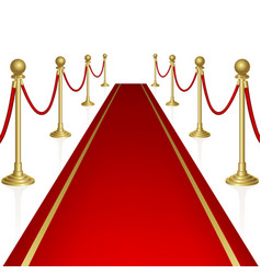 Red carpet vector image