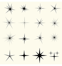 Sparkle star lights vector image