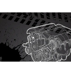 Engine vector image