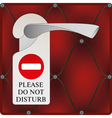 Door lable vector image