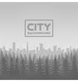 Panorama of city with forest Panorama of city with forest vector image