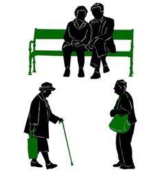Old People vector image