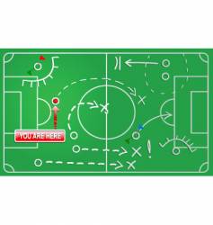 Filed game plan vector image