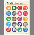 Doodle Internet web icons set vector image