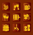 Beer icons vector image