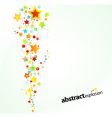 Starry explosion background vector image