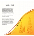 Oil derrick vector image