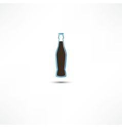 Bottle With Cola Icon vector image