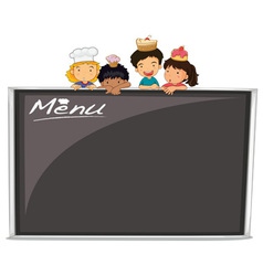 Menu vector image