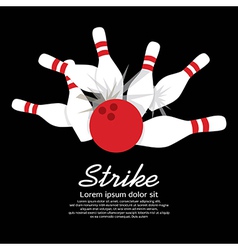 Bowling Strike vector image