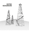 Oil platform vector image