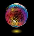 Rainbow scribble vector image