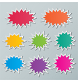 Starburst speech bubbles vector image