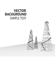 Oil derrick background vector image