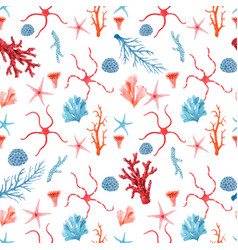 Stripe seamless pattern with sea underwater Vector Image