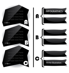 Black glossy panels presentations Black glossy panels presentations vector image