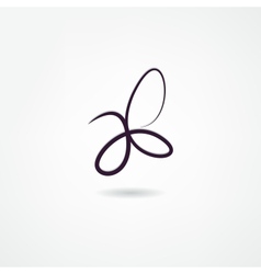 Butterfly icon vector image
