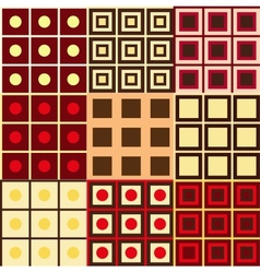 Set of geometry patterns vector image