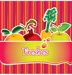 Freshes background vector image