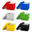 Cardboard boxes vector image