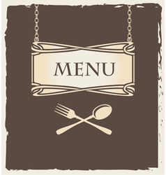 Spoon menu vector image