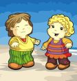 Winter beach vector image