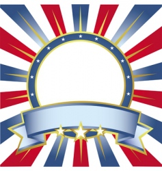 New frame usa colors ring vector image
