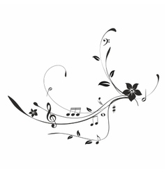 Music notes vector image
