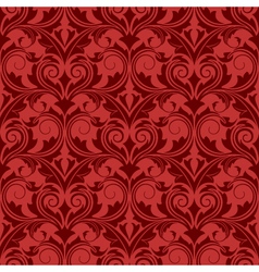 Red seamless wallpaper vector image