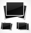 Empty photo frames vector image