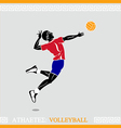 Athlete Volleyball player vector image
