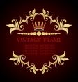 Vintage frame vector image