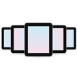 Digital tablet computer vector image