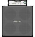 Bass guitar amplifier vector image