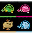 Stylish templates vector image