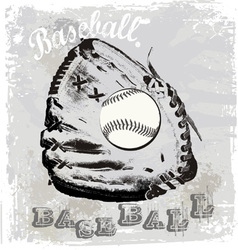 Baseball glove vector image