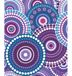 Seamless retro circle texture 3 vector image