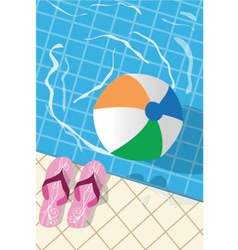 Swimming pool vector image