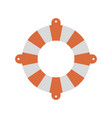 Color silhouette of flotation hoop Color silhouette of flotation hoop vector image