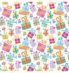 Colorful gift boxes vector image