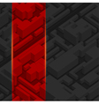 Abstract 3d city vector image